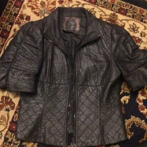 Size M black with short sleeves